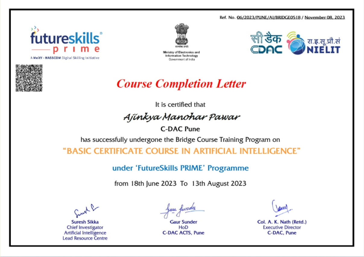 AI Fundamentals Certificate